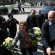 Traian Băsescu şi soţia sa, Maria, au ajuns ieri, cu un elicopter, în oraşul Gura Humorului