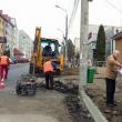 Lucrările de modernizare a străzii Jean Bart, din zona Gării Burdujeni