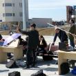 Echipajele de elevi şi-au mutat laboratorul de lucru pe platforma aeroportului din Salcea