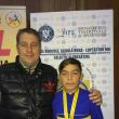Antrenorul sucevean Daniel Ciubotaru alături de Ioan Bălan, un sportiv de perspectivă pentru luptele sucevene