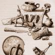 Tezaur arheologic din Horodnic (II) – desen de Mattias Adolf Charlemont (1820-1871)