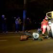 Un autoturism Logan MCV s-a răsturnat pe carosabil