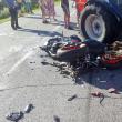 Impactul deosebit de violent dintre motocicleta condusă de sucevean și tractor Foto: veronasera.it