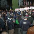 La mitingul de susţinere a moţiunii de cenzură au participat peste 1.000 de persoane