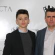 Constantin Bujdei împreuna cu tatăl său, Mihai Bujdei, la lansarea oficiala a companiei