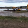 Delgaz a săpat două canale pentru scurgerea mai rapidă a apei