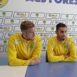 Jucătorii Paul Mateciuc şi Seven Cem şi antrenorul Selim Benachour au răspuns ieri întrebărilor ziariştilor