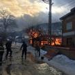 Casă salvată din calea unui incendiu foarte puternic, care a făcut pagube de 100.000 de lei