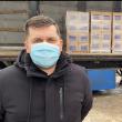 Daniel Prorociuc (stânga) a anunţat că în judeţ a început recepția pachetelor de alimente pentru persoanele defavorizate