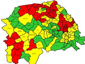 Harta incidenţei în judeţul Suceava