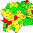 În județ mai sunt opt localități în scenariul roşu