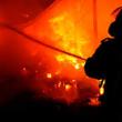 Adăpost de animale, distrus într-un incendiu