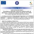 ANUNŢ DE FINALIZARE PROIECT Consolidarea capacității sistemului medical public de gestionare a situației de urgență cauzată de criza COVID - 19 în cadrul Spitalului Municipal Vatra Dornei