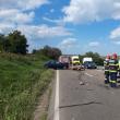 Accidentul în care au fost implicate două autoturisme și o motocicletă