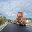 Imagini de pe șantierul DN 29D, unde lucrează Autototehnorom