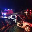 O șoferiță care a derapat pe șoseaua udă a provocat un accident cu trei răniți