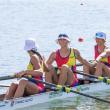 Andreea Todirică, prima din dreapta imaginii, a devenit campioană mondială şi europeană de juniori în 2022