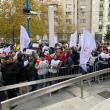 Grefierii suceveni s-au alăturat în număr mare colegilor din țară la mitingul de protest de la București