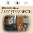 „In Memoriam Alex Ștefănescu”, eveniment cultural, astăzi, la Biblioteca Bucovinei