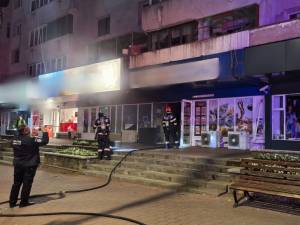 Incendiul de vizavi de catedrala din Suceava