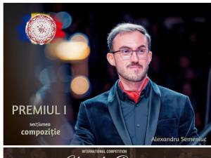 Dirijorul sucevean Alexandru Semeniuc a obținut Premiul I, la secțiunea compoziție, în cadrul Concursului Internațional „Gheorghe Dima”