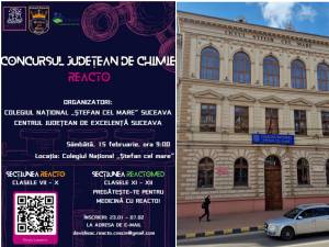 Ștefaniști pasionați de chimie organizează „Reacto”, concurs care antrenează „vârfurile” elevilor chimiști