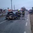 Accident în intersecție între un șofer care depășea neregulamentar și unul care nu s-ar fi asigurat suficient