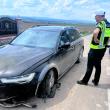 Șofer fugar urmărit din Suceava, oprit abia în zona Pașcani, unde a trecut prin barajul cu țepi al polițiștilor