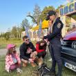 Polițiștii, acțiune de prevenire dar și de interacțiune cu publicul, prin intermediul câinelui Rey