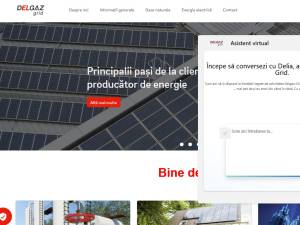 Asistent virtual pentru clienți, nonstop, disponibil pe site-ul Delgaz Grid