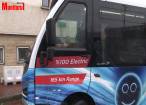 Un autobuz electric de mici dimensiuni circulă de mâine pe străzile Sucevei