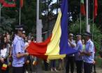 Ceremonie publică de înălțare a Drapelului României